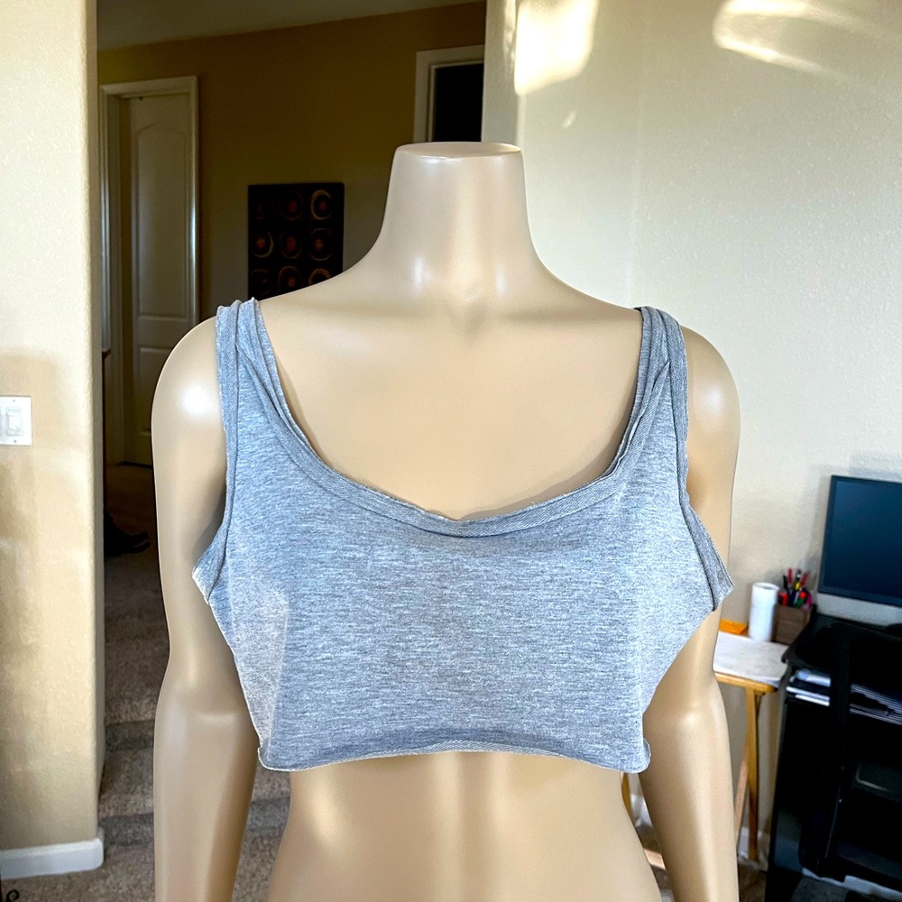 Shein Grey Crop Top